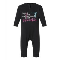 Gymnastics Love Beam Gymnastics Infant Fleece One Piece