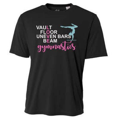 Gymnastics Love Beam Gymnastics Cooling Performance Crew T-Shirt