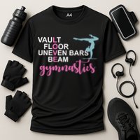Gymnastics Love Beam Gymnastics Cooling Performance Crew T-Shirt
