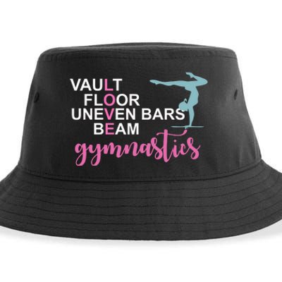 Gymnastics Love Beam Gymnastics Sustainable Bucket Hat