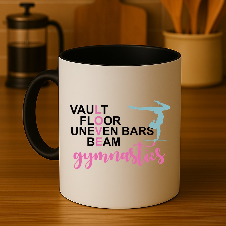 Gymnastics Love Beam Gymnastics Mug