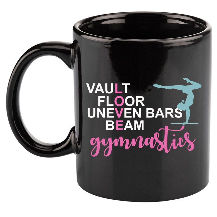 Gymnastics Love Beam Gymnastics 11oz C Handle Ceramic Mug