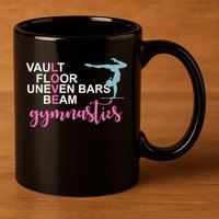 Gymnastics Love Beam Gymnastics 11oz C Handle Ceramic Mug