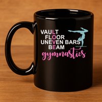 Gymnastics Love Beam Gymnastics 11oz C Handle Ceramic Mug