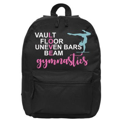 Gymnastics Love Beam Gymnastics 16 in Basic Backpack
