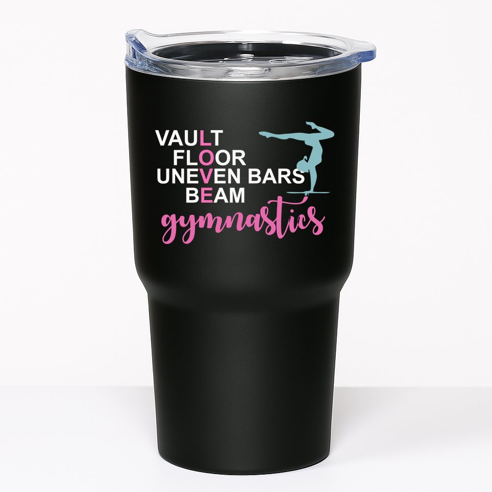 Gymnastics Love Beam Gymnastics Tumbler