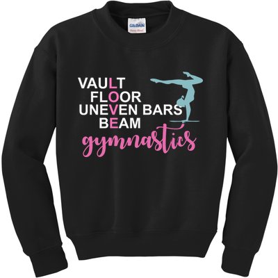 Gymnastics Love Beam Gymnastics Kids Sweatshirt