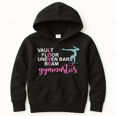 Gymnastics Love Beam Gymnastics Kids Hoodie