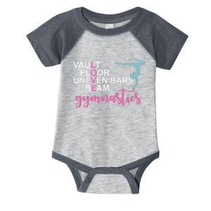 Gymnastics Love Beam Gymnastics Infant Baby Jersey Bodysuit