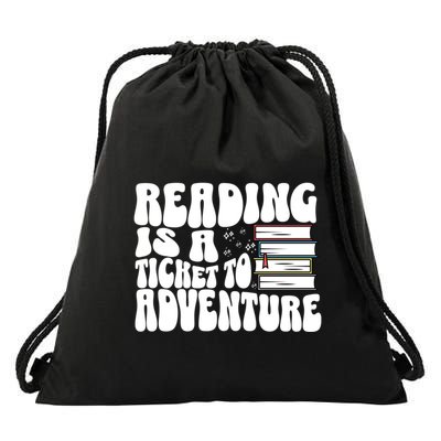 Groovy Librarian Book Lover Readers Bookish Bookworm Reading Meaningful Gift Drawstring Bag