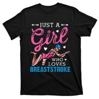 Girl Loves Breaststroke Breaststroke Swimmer T-Shirt