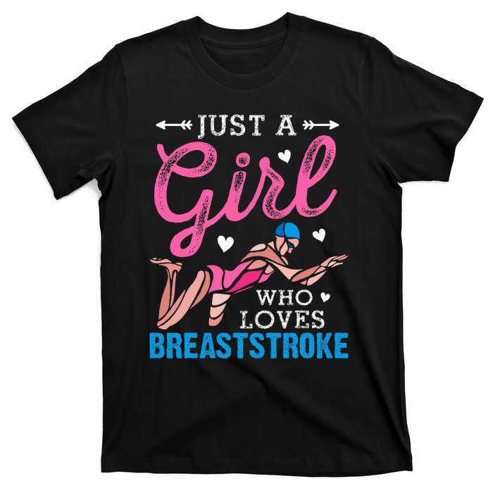 Girl Loves Breaststroke Breaststroke Swimmer T-Shirt