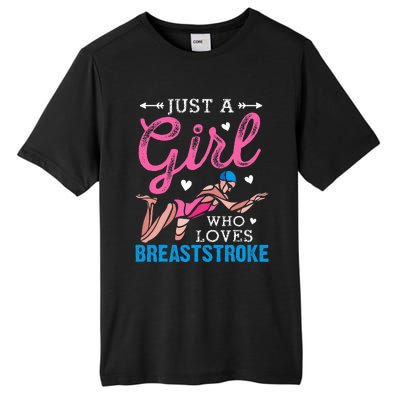 Girl Loves Breaststroke Breaststroke Swimmer Tall Fusion ChromaSoft Performance T-Shirt