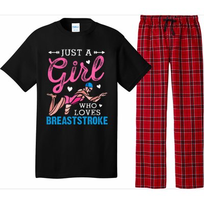 Girl Loves Breaststroke Breaststroke Swimmer Pajama Set