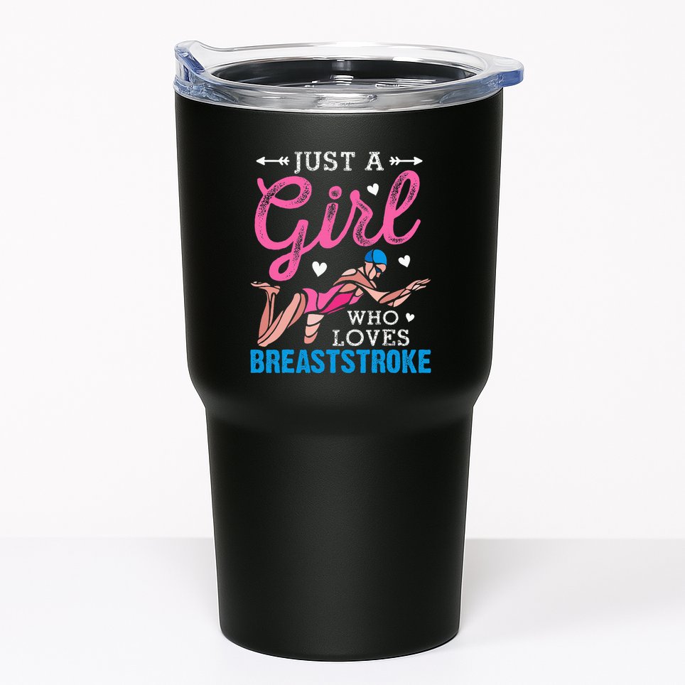 Girl Loves Breaststroke Breaststroke Swimmer Tumbler