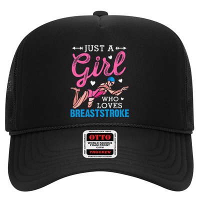 Girl Loves Breaststroke Breaststroke Swimmer Trucker Hat