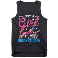 Girl Loves Breaststroke Breaststroke Swimmer Tank Top