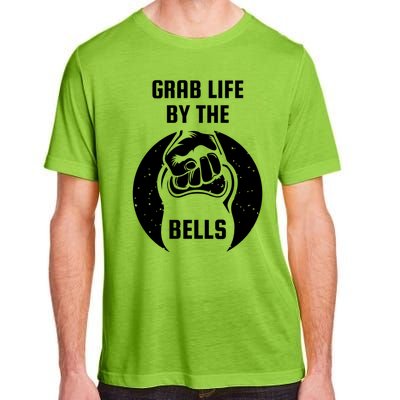 Grab Life By The Bell I Kettlebell Fitness Training Dumbbell Great Gift Adult ChromaSoft Performance T-Shirt