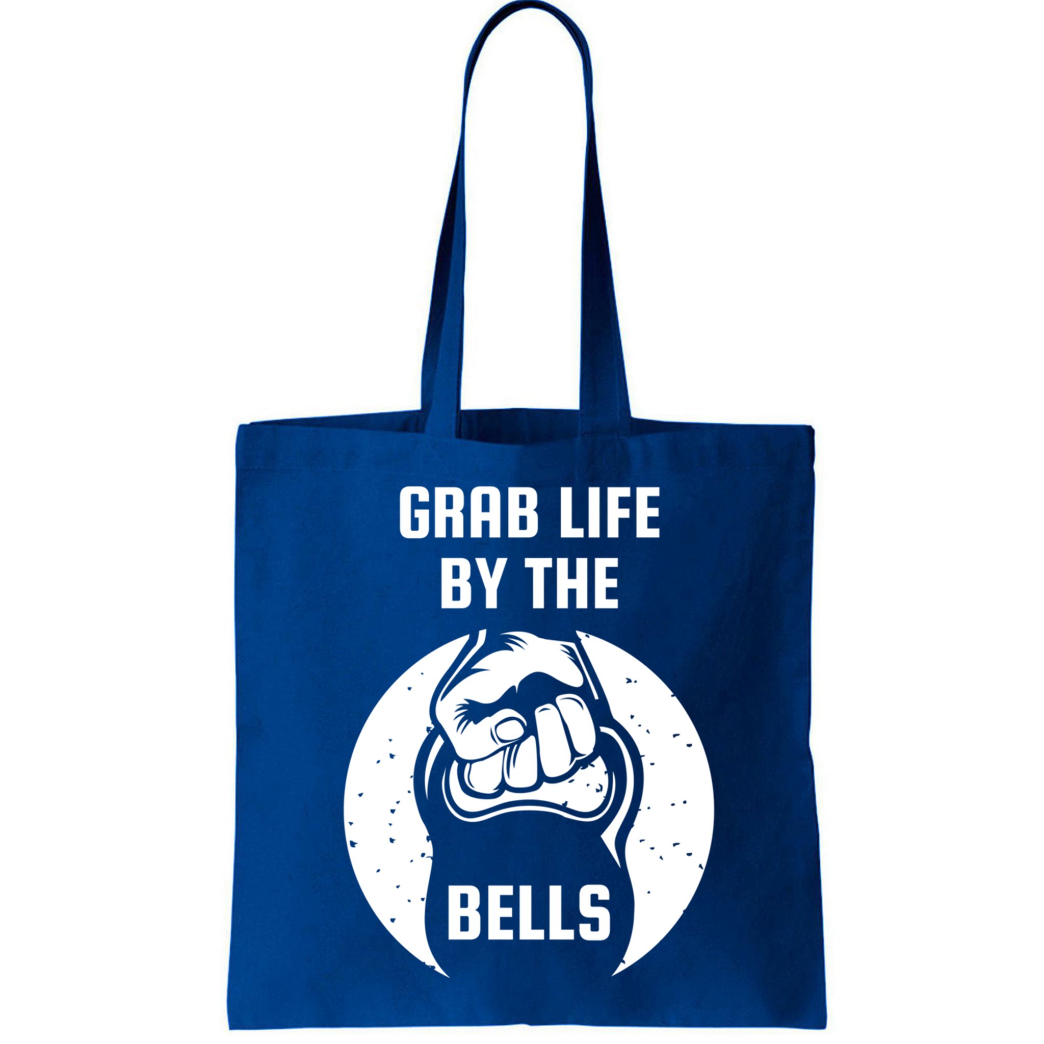 Grab Life By The Bell I Kettlebell Fitness Training Dumbbell Great Gift Bag