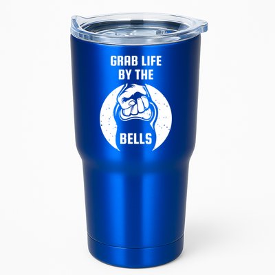 Grab Life By The Bell I Kettlebell Fitness Training Dumbbell Great Gift Tumbler