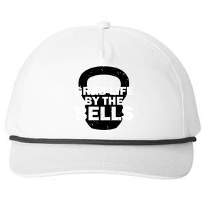 Grab Life By The Bells Funny Kettle Bell Workout Gift Snapback Five-Panel Rope Hat