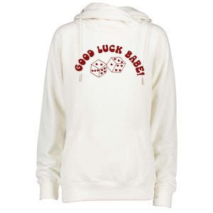 Good Luck Babe! Pink Pony Club Womens Funnel Neck Pullover Hood