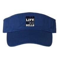 Grab Life By The Bells Kettle Bell Workout Exercise Humor Funny Gift Valucap Bio-Washed Visor