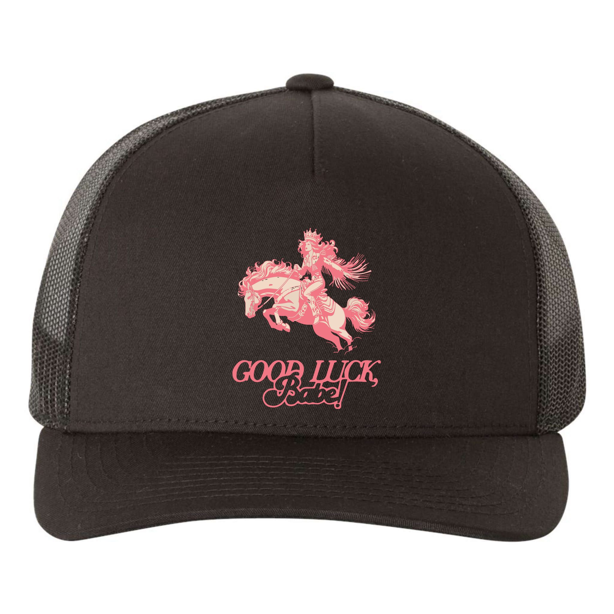 Good Luck Babe Retro 90s Birthday Gifts Yupoong Adult 5-Panel Trucker Hat