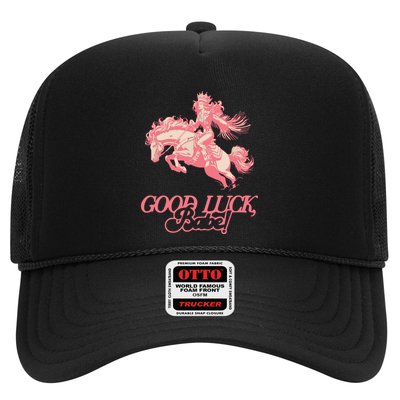 Good Luck Babe Retro 90s Birthday Gifts Trucker Hat