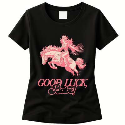 Good Luck Babe Retro 90s Birthday Gifts Womens T-Shirt