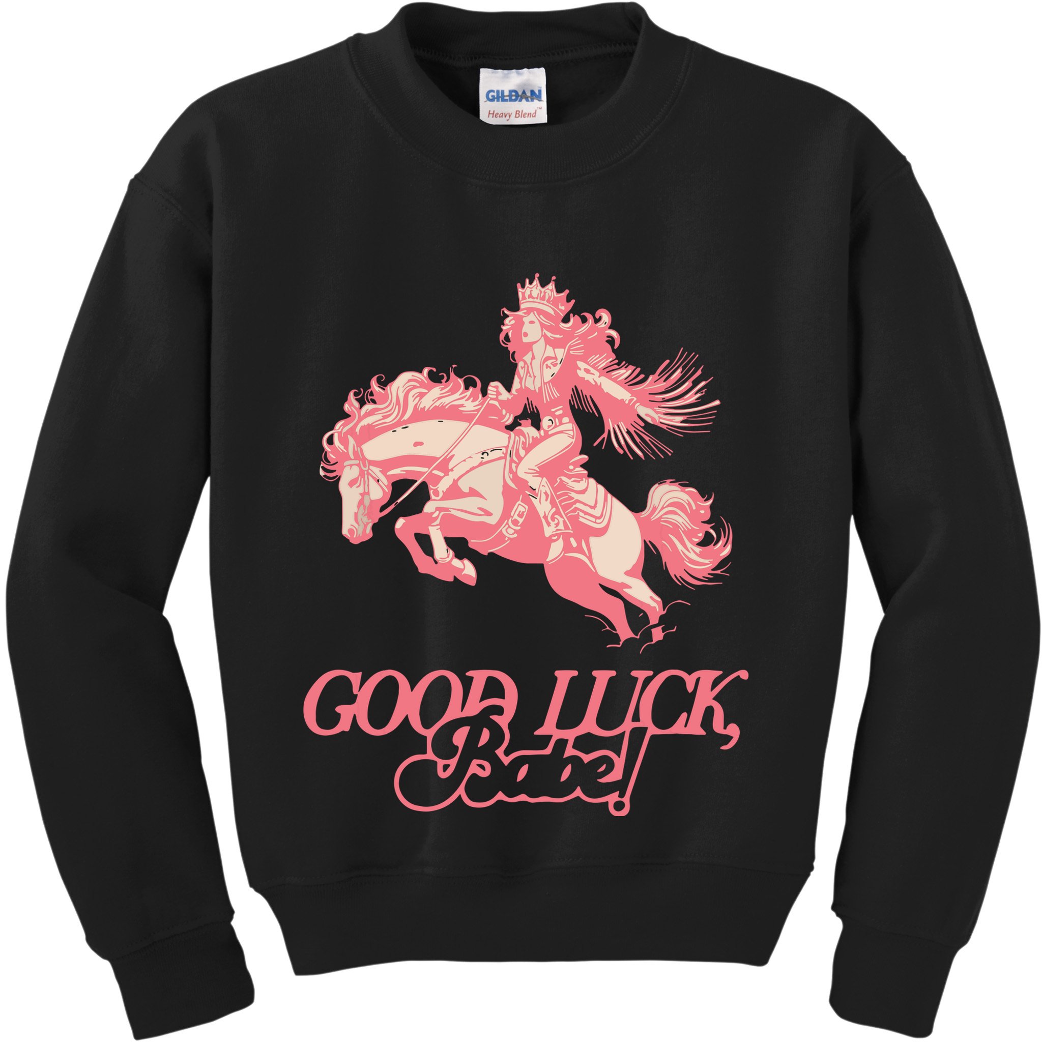 Good Luck Babe Retro 90s Birthday Gifts Kids Sweatshirt