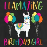 Girl Llama Birthday LLamazing Party Alpaca Balloons 11oz C Handle Ceramic Mug