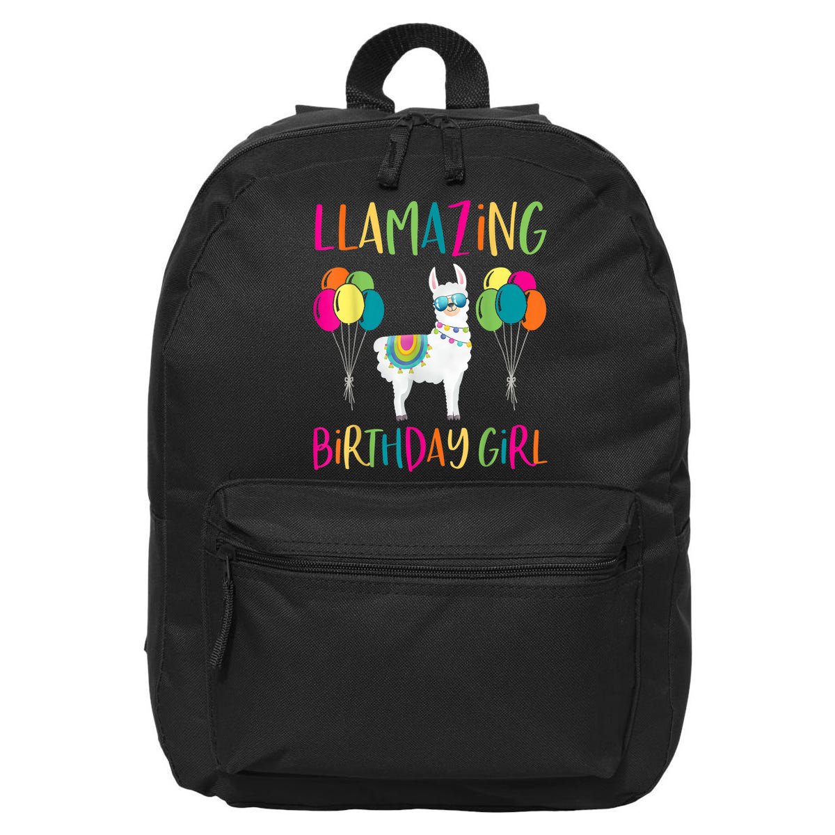 Girl Llama Birthday LLamazing Party Alpaca Balloons 16 in Basic Backpack