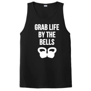 Grab Life By The Bells Kettlebells Great Gift PosiCharge Competitor Tank