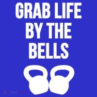 Grab Life By The Bells Kettlebells Great Gift Women's V-Neck T-Shirt