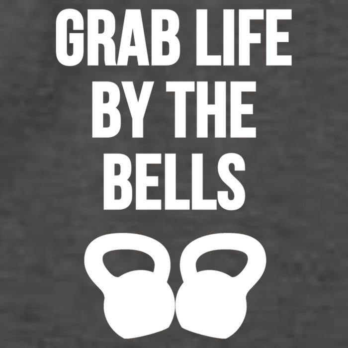 Grab Life By The Bells Kettlebells Great Gift Vector Backpack