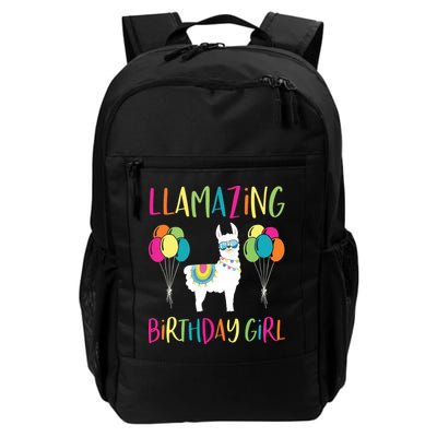 Girl Llama Birthday LLamazing Party Alpaca Balloons Gift Backpack