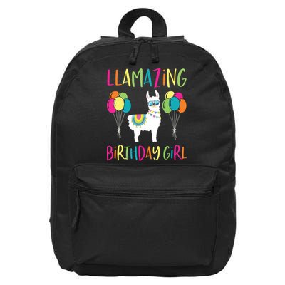 Girl Llama Birthday LLamazing Party Alpaca Balloons Gift 16 in Basic Backpack