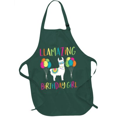 Girl Llama Birthday LLamazing Party Alpaca Balloons Gift Apron