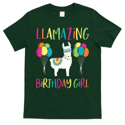 Girl Llama Birthday LLamazing Party Alpaca Balloons Gift T-Shirt