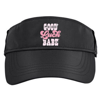 Good Luck Babe Chappel Roan Lesbian Pride Cowgirl Hat Adult Drive Performance Visor