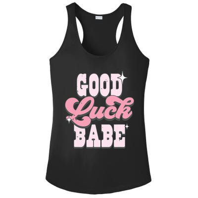 Good Luck Babe Chappel Roan Lesbian Pride Cowgirl Hat Ladies PosiCharge Competitor Racerback Tank