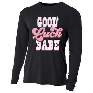 Good Luck Babe Chappel Roan Lesbian Pride Cowgirl Hat Cooling Performance Long Sleeve Crew