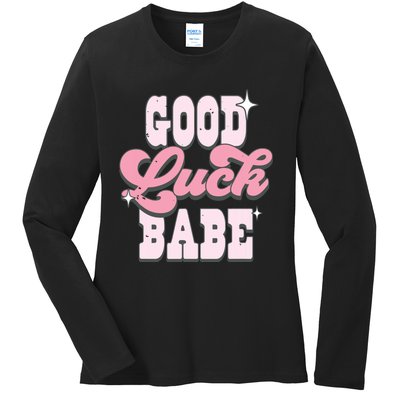 Good Luck Babe Chappel Roan Lesbian Pride Cowgirl Hat Ladies Long Sleeve Shirt