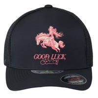 Good Luck Babe Retro 90s Birthday Gifts Flexfit Unipanel Trucker Cap