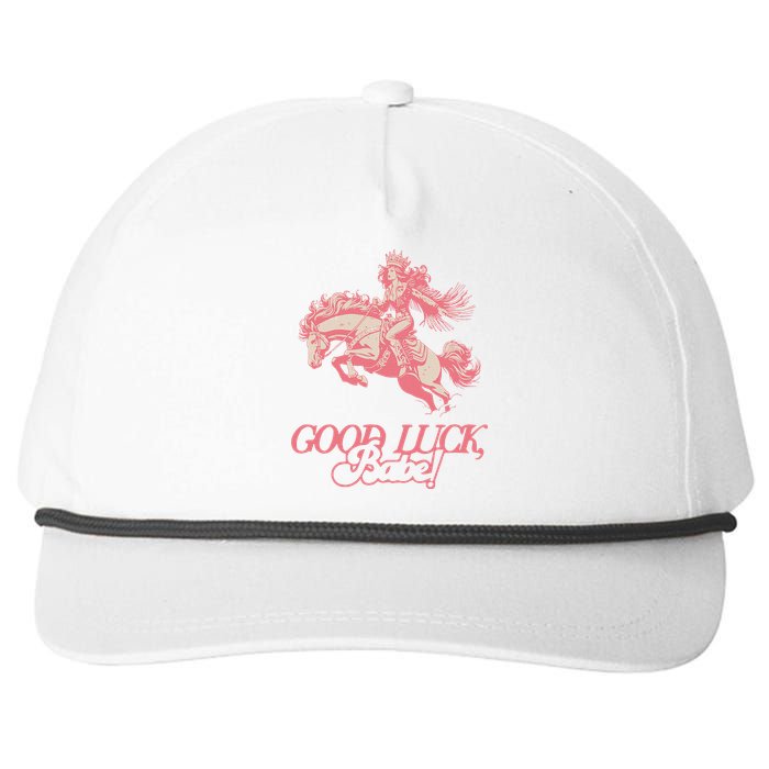 Good Luck Babe Retro 90s Birthday Gifts Snapback Five-Panel Rope Hat