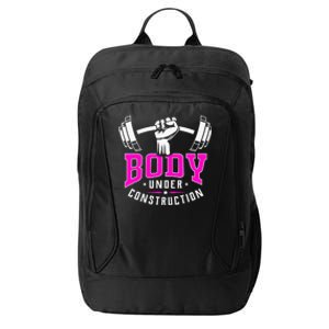 Gym Lovers Body Under Construction Workout Related Gym Rats City Backpack