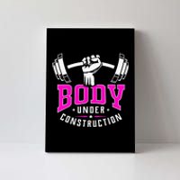 Gym Lovers Body Under Construction Workout Related Gym Rats Canvas