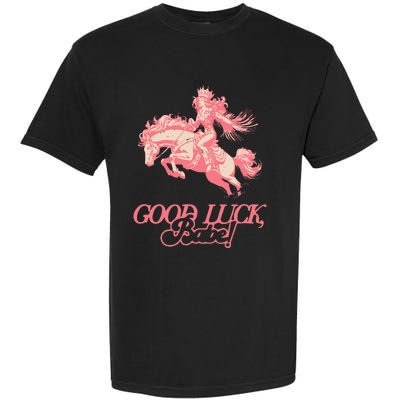 Good Luck Babe Retro 90s Birthday Garment-Dyed Heavyweight T-Shirt