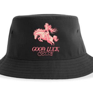 Good Luck Babe Retro 90s Birthday Sustainable Bucket Hat